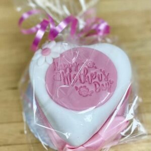 Mini 3" Mother's Day madeira sponge heart